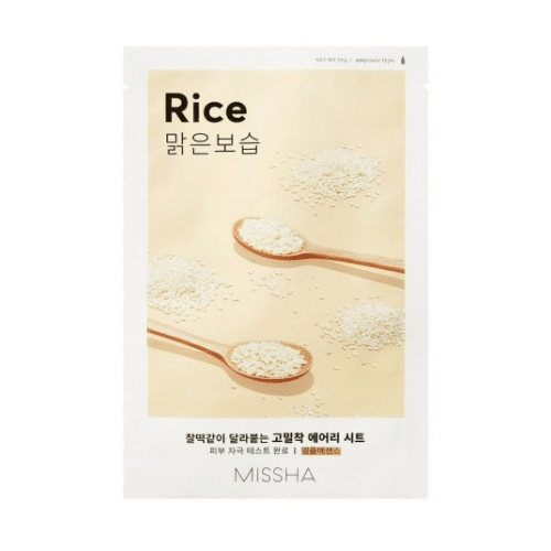 Airy fit sheet mask rice