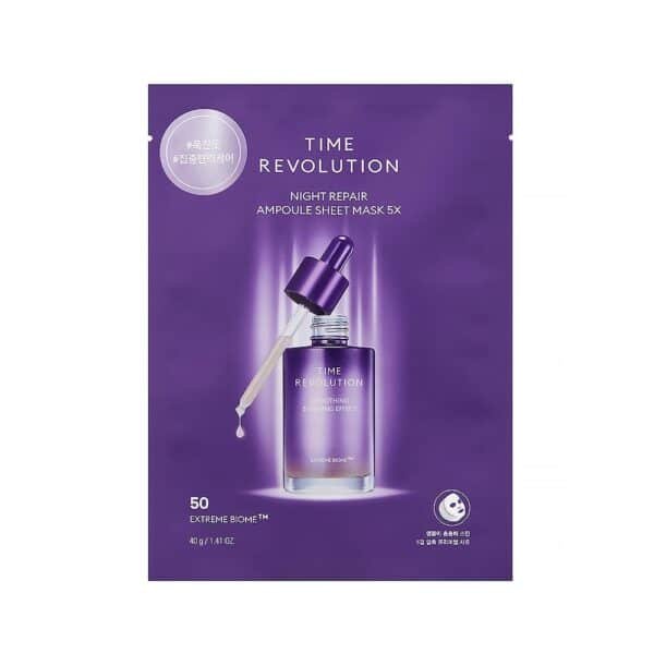 Time revolution night repair ampoule sheet mask 5X